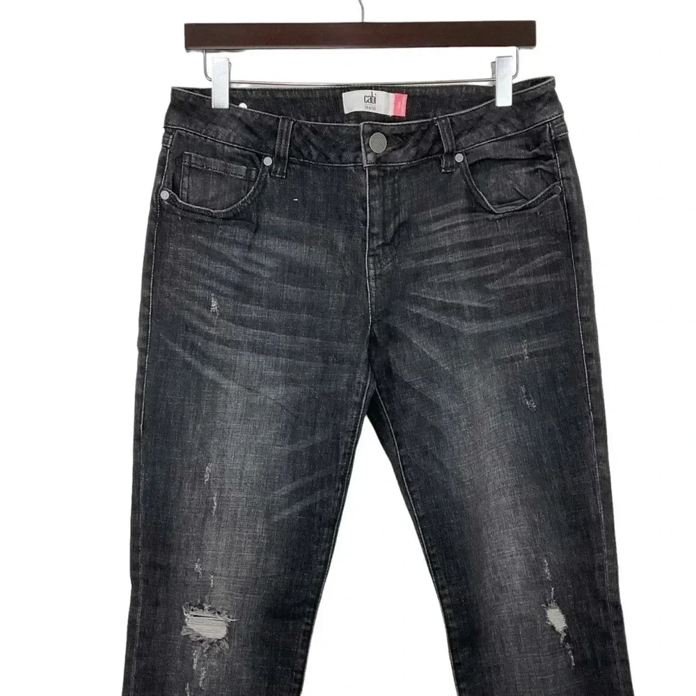 Cabi Black Slim Boyfriend Jeans Size 8